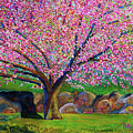 Blooming Crabapple in Evening Light
